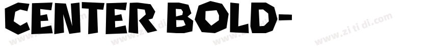 Center Bold字体转换